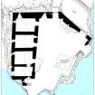 Corra Castle: Ground plan from Falls of Clyde Broadsheet. 400dpi copy of GV006453