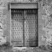 View of doorway, Evelaw Tower.