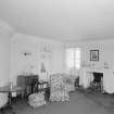 Interior view of Wedderlie House showing first floor drawing room with fireplace.