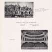 Howard and Wyndham Jubilee album. Page 10 showing drawing of King's Theatre, Glasgow and photograph of the auditorium from the stage.