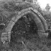 Keil Old Church.
View of North burial arch from South.