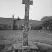 General view of cross, from South, at Keil Church, Morvern.