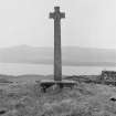 General view of cross, from North, at Keil Church, Morvern.