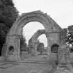 View of the chancel arch of the medieval church at Tyninghame.
 
