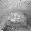 General view of interior of burial vault, Mordington House.