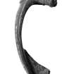 Bronze fibula, viewed from the side