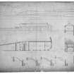 Edinburgh, Ponton Street, Slaughter house.
Plan and elevations of Hide and Taller Weighing houses and drains.