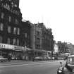 General view of 102 Princes Street, Edinburgh, prior to demolition in 1965 also showing part of nos 103, 101 and 100 A, from SW.