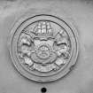 Detail of crest in ironwork.