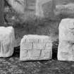 Interior.
Chancel, detail of carved fragments.