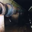 Interior.
Passenger Tunnel, Water main pipe, view of walkway section, watermain pipe and concrete support piers.