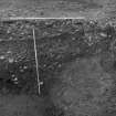 Excavation photograph - counterscarp of ditch.