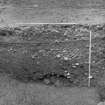 Excavation photograph - ditch, counterscarp on right.