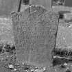 View of gravestone from St Serf's churchyard, Dunning.