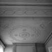 Interior view of Glassingal House showing detail of ceiling in drawing room.