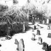View of graveyard to W of Church Wynd.
