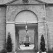 Detail of entrance gateway looking into courtyard.