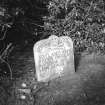 View of memorial stone.