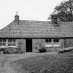 Front elevation of one of the end cottages