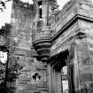 Part view of the ruins of Lathockar House