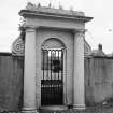 View of rear garden gate.