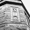 Mansefield House, High Street.
Detail of tiled plaque above entrance.