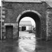 View of steading archway.