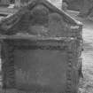 Detail of tombstone.