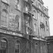 View of spiral fire escape.