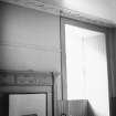 Spylaw House, Bridge Road, Colinton, interior.
View showing original fireplace, cornicing and window recess.