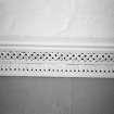 Edinburgh, 2 Gardner's Crescent, interior,
Detail of the cornice with a design of plaited strands and leaves.