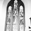 St Columba's By The Castle Episcopal Church, interior.
View of North nave window.