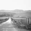 Swanston.
View of village and Pentland hills beyond from approach road.