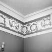 Edinburgh, 24 York Road, Gothic House, interior.
Detail of cornice in front left room.
