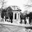 Edinburgh, Warriston Road, Warriston Cemetery.
General view showing memorial to Rev. James Peddie.