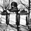 Edinburgh, Warriston Road, Warriston Cemetery.
General view showing memorial to the Bonar family.