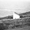 Mull of Kintyre Lighthouse.
External view of privy.