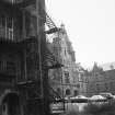 Glasgow, Church Street, Western Infirmary.
General view including fire escape ladders.