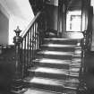 Glasgow, 8 Crown Gardens, interior.
Detail of staircase.
