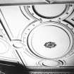 Glasgow, 6 Rowan Road, Craigie Hall, interior.
View of main ceiling in drawing room.