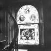 Glasgow, 6 Rowan Road, Craigie Hall, interior.
View of window in service wing.