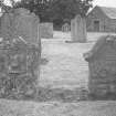 Kinfauns, Kinfauns Churchyard.
View of headstones.