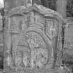 St Madoes Churchyard.
View of gravestone.