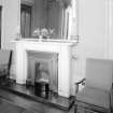 Interior view of Stracathro House showing fireplace in board room.