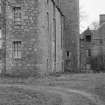 Detail of Aboyne Castle in derelict state.