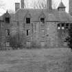 View of Aboyne Castle in derelict state.