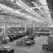 Glasgow, Springburn, St Rollox Locomotive Works, interior.
View of test equipment in the main repair shop.