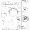 Plans, sections etc, sketch views.  Site plan (c. 64' : 1")