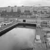 Cartsburn Shipyard. Elevated view of fitting-out basin from NW.