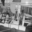 Kincardine on Forth Bridge. Engine room, detail of electric motor and drive gears for bridge rotation